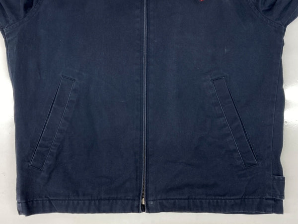 ラルフローレン RalphLauren 90s 90年代 スウィングトップ アウター ブルゾン 裏地ネル チェック 刺繍 ポニー 紺 ジャケット ロゴ ネイビー Mサイズ 104MT-2284