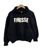 フィネス FINESSE ロゴプリント フーディ パーカー 黒 パーカ ブラック Mサイズ 101MT-4866