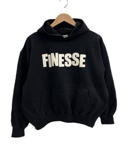 フィネス FINESSE ロゴプリント フーディ パーカー 黒 パーカ ブラック Mサイズ 101MT-4866