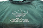 アディダス adidas 90's USA製 ビッグ トレフォイル ロゴ刺繍 スウェット パーカー パーカ グリーン Mサイズ 103MT-3162