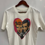 【曜日割引対象外】 ヴィンテージ vintage 80's I Love Lucy ムービーTシャツ Tシャツ ホワイト Lサイズ 201MT-3974 VB