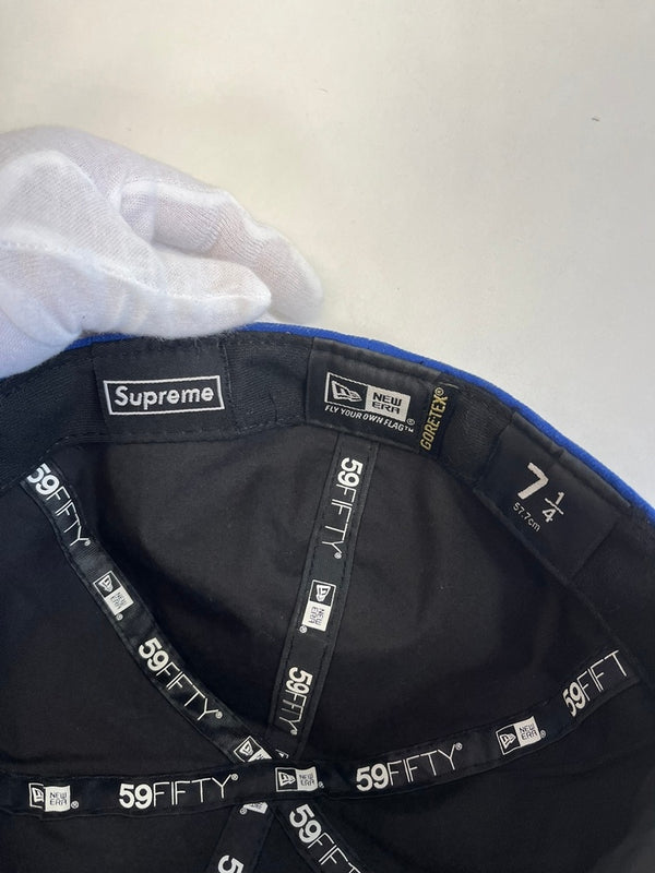 シュプリーム SUPREME ×NEW ERA 13AW World Famous GORE-TEX Box Logo ゴアテックス ボックスロゴ 青 帽子 メンズ帽子 キャップ ブルー 101hat-179