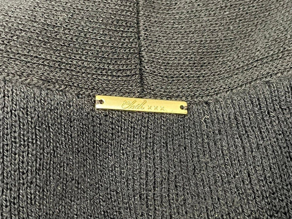 クロスアンドクロス Cloth&Cross コットン ロング コート ブラック 601LT-18