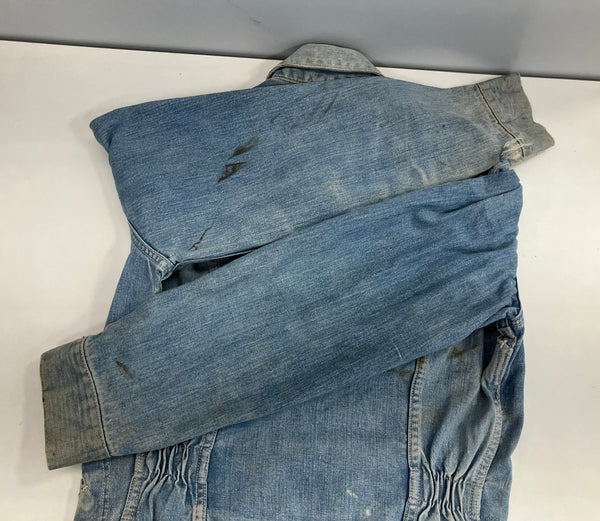 ラングラー Wrangler 50's 50年代 BLUE BELL ブルーベル 縦ベル 11MJZ GRIPPER ZIPPERGジャン デニムジャケット Vintage ヴィンテージ - ジャケット ブルー 101MT-4362
