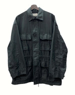 グラフペーパー Graphpaper 22ss Cotton Linen Moleskin Military Jacket モールスキン ミリタリー ジャケット アウター 黒 GU221-30094 サイズ 0 ジャケット 無地 ブラック 104MT-933