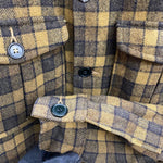 【曜日割引対象外】 ウールリッチ WOOLRICH 50's ウール チェックジャケット CPO Wool Jacket ジャケット イエロー 40サイズ 201MT-4384 VB