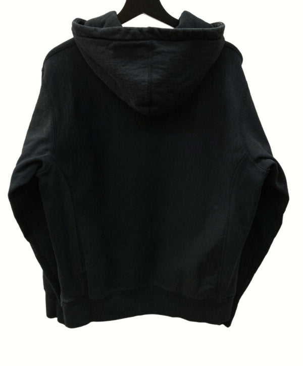 シュプリーム SUPREME 18AW Gradient Sleeve Hooded Sweatshirt グラディエント スリーブ フーデッド スウェットシャツ 黒 パーカ プリント ブラック Mサイズ 104MT-236