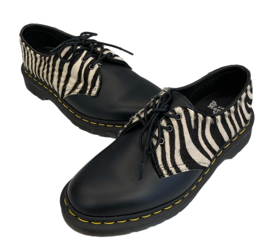 ドクターマーチン Dr.Martens 1461 ZEB 3ホールシューズ ハラコ ゼブラ柄 レディース靴 その他 ブラック UK4  101sh-1807