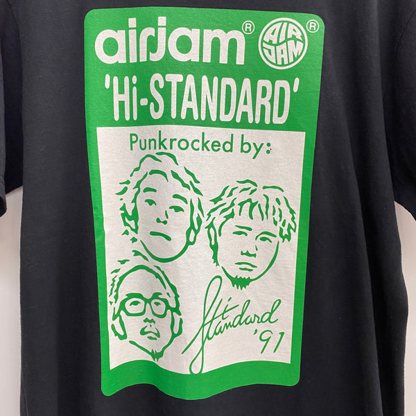 バンド・ミュージック系 ハイスタンダード Hi-STANDARD 2011 エアジャム AIRJAM Tシャツ ブラック Mサイズ 201MT-4510