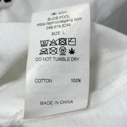 バッズプール BUDSPOOL Tシャツ ホワイト Lサイズ 201MT-4340