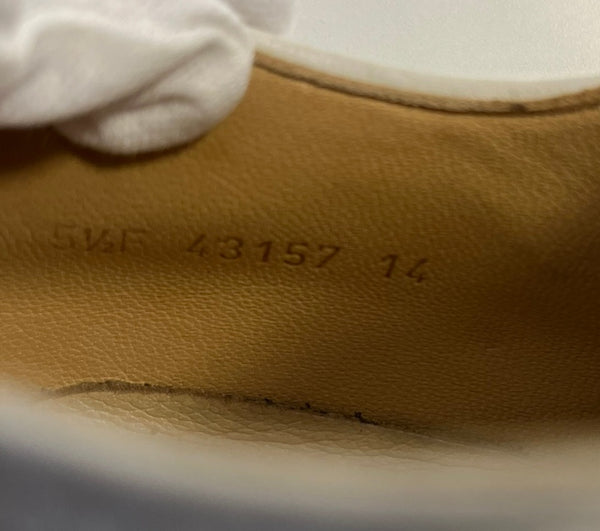 パラブーツ Paraboot CHAMBORD シャンボード レザーシューズ 白 43157 レディース靴 ローファー ホワイト 5 1/2Ｆ 101sh-2206