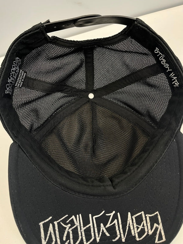 ステューシー STUSSY × ネイバーフッド NEIGHBORHOOD BONEYARDS メッシュキャップ 帽子 メンズ帽子 キャップ ブラック 101hat-127