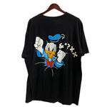 【曜日割引対象外】 US古着 ディズニー Disney 激おこドナルド ぶち抜き両面TシャツMICKEY＆CO. Tシャツ ブラック 201MT-3643 VB