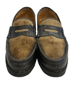 パラブーツ Paraboot International Gallery BEAMS インターナショナルギャラリービームス別注 レザーコインローファー ブラック系 メンズ靴 ローファー サイズ7 A 101sh-2095