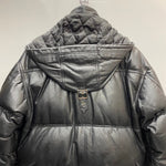 【曜日割引対象外】 ハーレーダビッドソン HARLEY-DAVIDSON レザーダウンジャケット 牛革 ジャケット ブラック Mサイズ 201MT-4498 VB