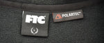 エフティーシー FTC POLARTEC FLEECE HALF ZIP PULLOVER ポーラテック フリース ハーフジップ プルオーバー FTC023AWSH04 スウェット ロゴ ブラック Lサイズ 103MT-185