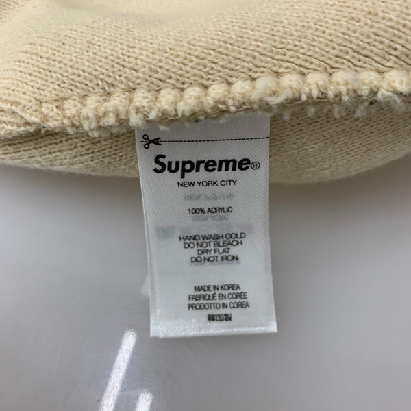 【中古】シュプリーム SUPREME Geo BeanieTan ビーニー 帽子 メンズ帽子 ニット帽 ブラウン 201goods-736