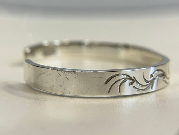 アリゾナフリーダム ARIZONA FREEDOM 唐草 太陽神 SILVER × K18 ブレスレット　シルバーアクセサリー アメカジ - メンズジュエリー・アクセサリー バングル シルバー 101G-196