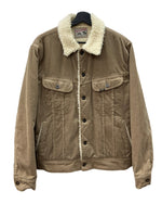 ステューシー STUSSY × LEE リー STUSSY RIDER ステューシー ライダー コーデュロイ ボア ジャケット 茶 LB0010 ジャケット ロゴ ブラウン Mサイズ 104MT-2053