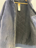 カーハート Carhartt 00s 00's Active Jacket アクティブジャケット 裏地キルティング ヴィンテージ 紺 J130 MDT 3XL ジャケット ネイビー 101MT-5290