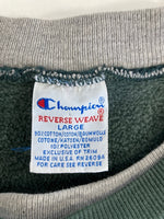 チャンピオン Champion 90s～ ヴィンテージ vintage 刺繍タグ リバースウィーブ REVERSE WEAVE US古着 スクリプトロゴ 刺繍  スウェット グリーン Lサイズ 101MT-3883
