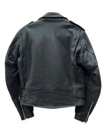 ショット SCHOTT DOUBLE RIDERS JACKET ダブル ライダース ジャケット ONESTAR 牛タグ ジップアップ バイカー アウター 黒 613 サイズ38 ジャケット 無地 ブラック 104MT-2227