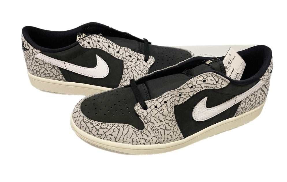 ジョーダン Jordan Nike Air Jordan 1 Low OG ナイキ エアジョーダン1 レトロ ロー ブラックセメント 黒 CZ0790-001 メンズ靴 スニーカー グレー 29cm 101-shoes1634