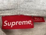 シュプリーム SUPREME 16AW スモール ボックス ロゴ SMALL BOX LOGO パーカー フーディ ジップアップ ZIP UP カナダ製 GRAY 灰色 パーカ ワンポイント グレー Mサイズ 104MT-1944