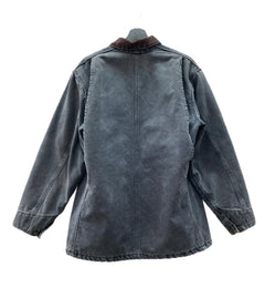 カーハート Carhartt MICHIGAN CHORE COAT ミシガン チョア コート ダック カバーオール ブランケット USA製 フェード 黒 ジャケット 無地 ブラック Mサイズ 104MT-1936