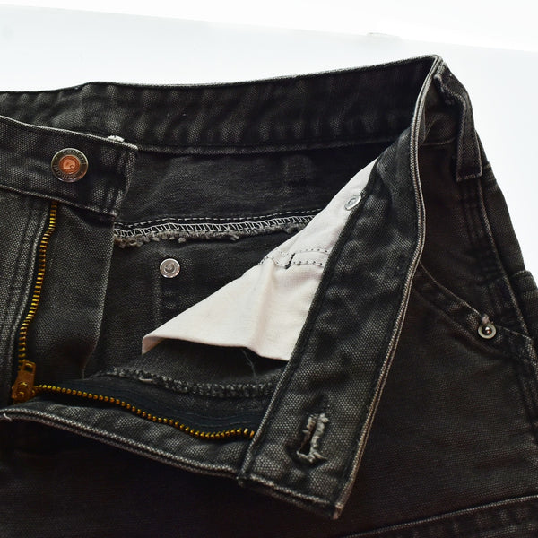 カーハート Carhartt USA製 ダブルニー ダックペインター レギュラー パンツ  デニム ブラック 103MB-684