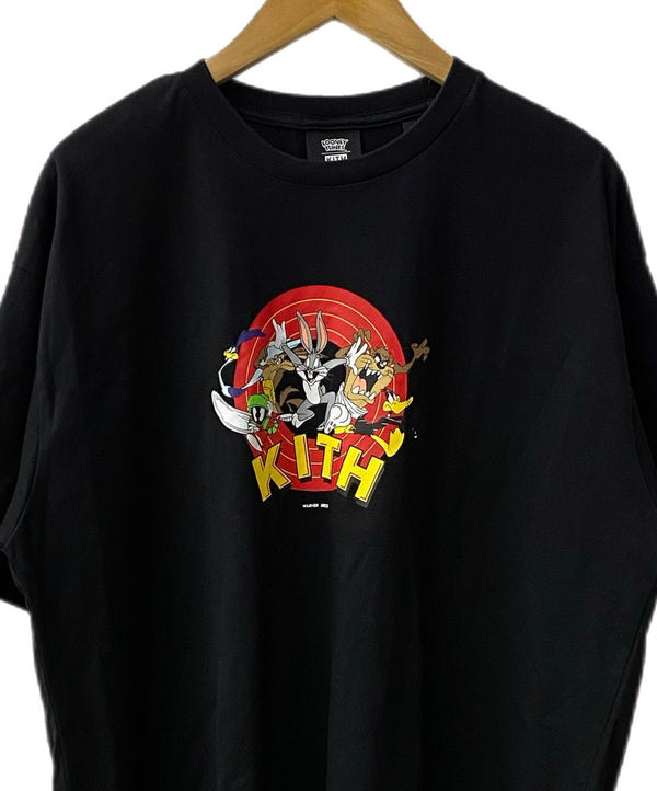 キス KITH 20SS x Looney Tunes That's All Folks Tee クルーネック Tシャツ プリント Tシャツ ブラック XLサイズ 201MT-2683