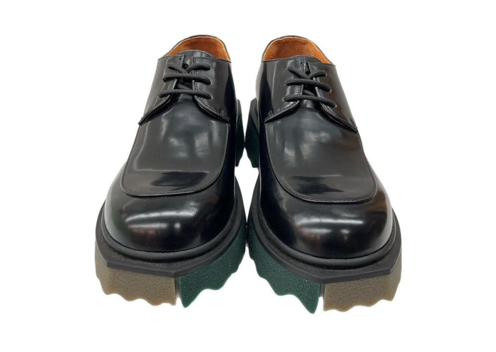 靴 Off White Sponge Leather paraboot 41 オフホワイト OFF-WHITE SPONGE SOLE LEATHER PARABOOT スポンジ