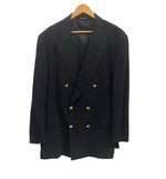 ブルックスブラザーズ Brooks Brothers 紺ブレ 金ボタン ダブルブレスト テーラードジャケット ブレザー 背抜き 日本製 44REG ジャケット ネイビー 101MT-5133