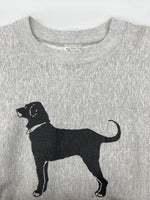 ザブラックドッグ The Black Dog 90s CREWNECK SWEATSHIRT クルーネック スウェットシャツ ブラックドッグ USA製 ヴィンテージ トレーナー 裏起毛 灰 スウェット プリント グレー Lサイズ 104MT-2215