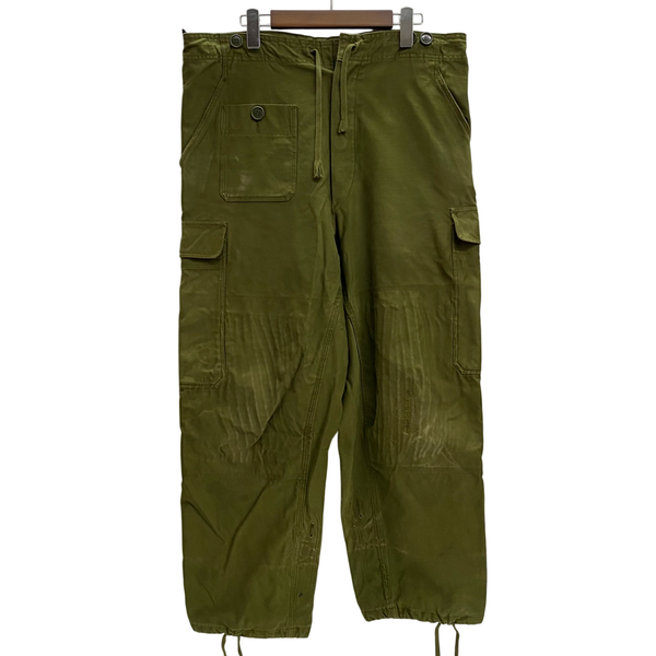 【曜日割引対象外】 ミリタリー MILITARY 70's デンマーク軍 M71 フィールドパンツ カーゴパンツ カーキ W36サイズ 201MB-1125 VB