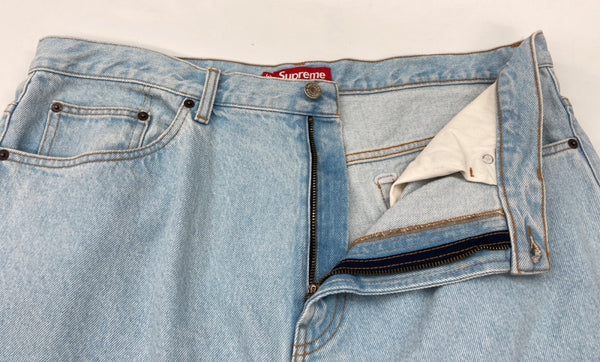 シュプリーム SUPREME 24SS Baggy Jean Washed Indigo バギー ジーンズ ワイド デニム パンツ ロゴ デニム ブルー サイズ 36 104MB-312