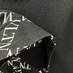 ヴァレンティノ VALENTINO  VLTNグリットプリントオーバーサイズTシャツ RV0MG01UUVC Tシャツ ブラック Lサイズ 201MT-3352