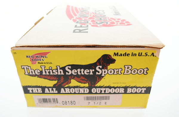 レッドウィング RED WING アイリッシュセッター モックトゥ ブーツ 緑 8180 メンズ靴 ブーツ その他 グリーン 7　1/2 25.5cm 103S-659