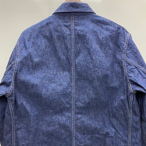 【曜日割引対象外】 BRAND tatsunosuke デニム カバーオール WWⅡ ジャケット ブルー 40サイズ 201MT-4770 VB