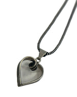 トムホーク TOM HAWK 2 line heart pendant ツーライン ハート ペンダント ナバホパールチェーン ナバホビーズチェーン メンズジュエリー・アクセサリー インディアンジュエリー ネックレス・ペンダント シルバー 101goods-185