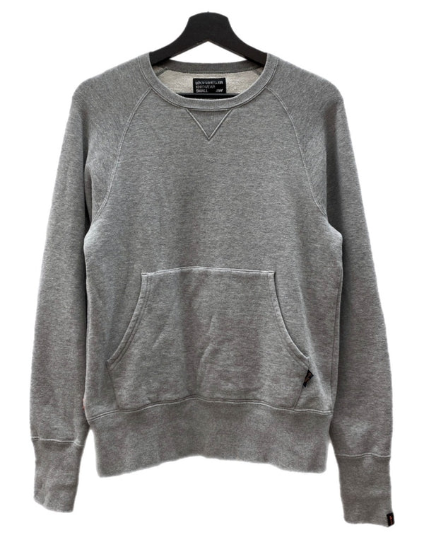 ループウィラー LOOPWHEELER × PORTER ポーター KANGAROO CREW NECK SWEATSHIRT カンガルー クルー ネック スウェットシャツ サムホール トレーナー 灰 スウェット 無地 グレー Sサイズ 104MT-2322