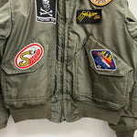 【曜日割引対象外】 ユーエスアーミー US.ARMY 90's CWU-45P ISRATEX社 military jaket ジャケット カーキ Lサイズ 201MT-3621 VB