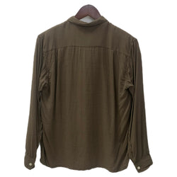 【曜日割引対象外】 ヴィンテージ vintage 60's 60s 60年代 CAMPUS レーヨンギャバジン 長袖シャツ ブラウン Mサイズ 201MT-3575 VB