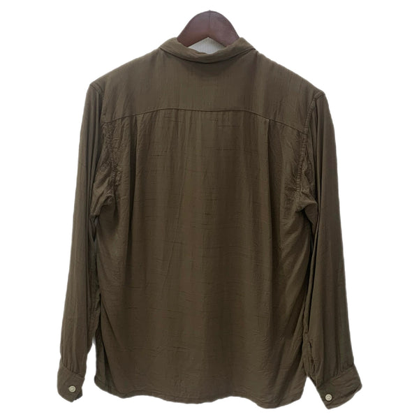 【曜日割引対象外】 ヴィンテージ vintage 60's 60s 60年代 CAMPUS レーヨンギャバジン 長袖シャツ ブラウン Mサイズ 201MT-3575 VB
