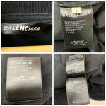 バレンシアガ BALENCIAGA 20AW Free Your Mind フリーユアマインド ハイネック ロングスリーブ ロンT ブラック Lサイズ 201MT-4811