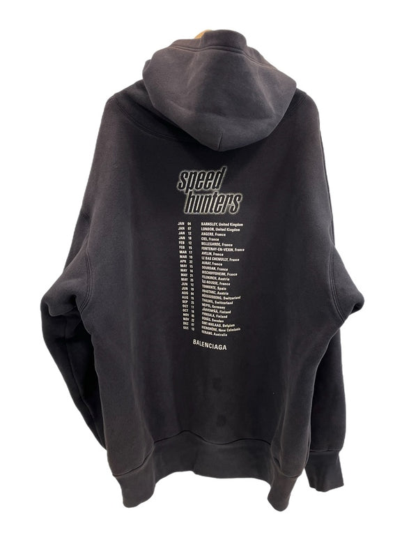 バレンシアガ BALENCIAGA SPEED HUNTERS HOODIE スピードハンターズ プルオーバー フーディ 黒 TS88 541873 TCV37 パーカ ブラック Sサイズ 101MT-5193