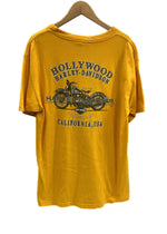 ハーレーダビットソン Harley Davidson 00s 00's ©2004 バイカー モーターサイクル プリント アメリカ製 MADE IN USA Tシャツ イエロー Lサイズ 101MT-3348