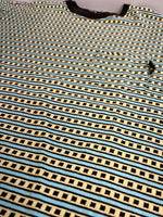 ステューシー STUSSY 80s 80's 初期 黒タグ OLD STUSSY ジャガード ボーダー ポケットTシャツ USA製 オールド VINTAGE ヴィンテージ 裏原 Tシャツ マルチカラー Lサイズ 101MT-5053