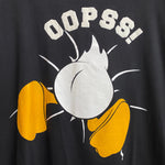 【曜日割引対象外】 US古着 ディズニー Disney 激おこドナルド ぶち抜き両面TシャツMICKEY＆CO. Tシャツ ブラック 201MT-3643 VB