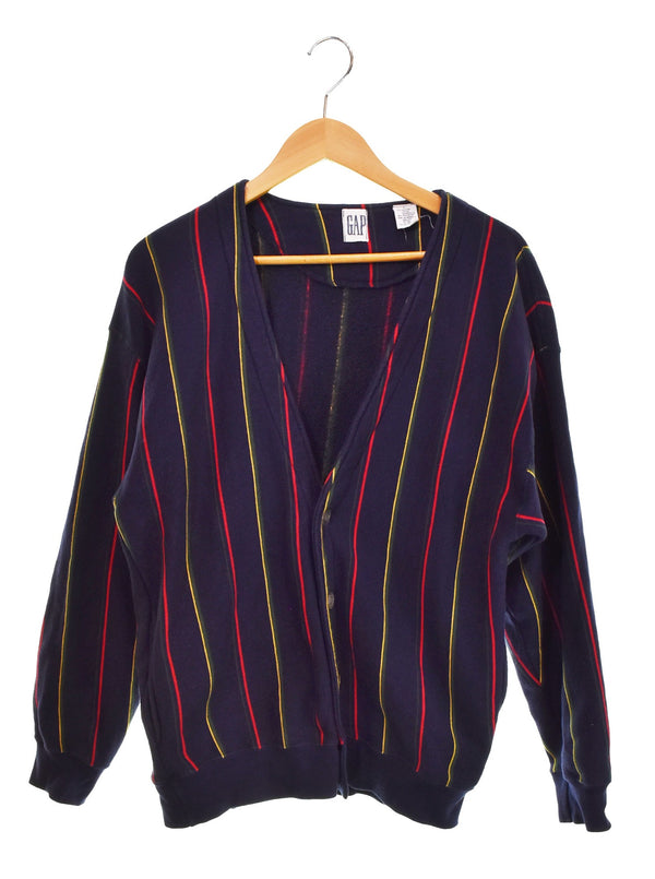 ギャップ GAP 90s OLD GAP スウェットカーディガン メタルボタン 90's カーディガン ネイビー Lサイズ 103MT-3028